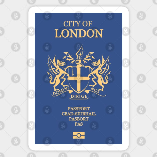 London passport Magnet by Travellers